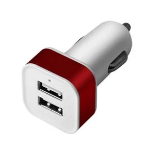 Μεταλλικός φορτιστής μπαταρίας Usb αυτοκινήτου διπλής θύρας