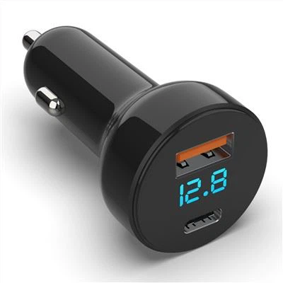Διπλός φορτιστής αυτοκινήτου USB C