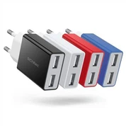 Διπλός φορτιστής ταξιδίου USB για τηλέφωνο